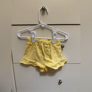 H&M Yellow Eyelet Ruffle Diaper Cover